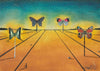 Landscape With Butterflies (Paysage Aux Papillons) - Salvador Dali - Surrealist Painting - Framed Prints