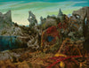 Landscape With Lake And Chimeras (Paysage Avec Lac Et Chimeras) - Max Ernst Painting - Life Size Posters