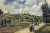 Landscape near Pontoise, the Auvers Road - Canvas Prints