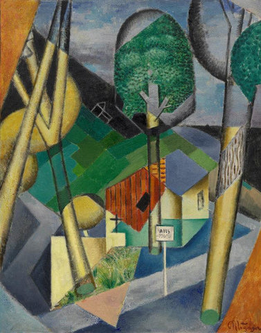 Landscape - Canvas Prints by Jean Metzinger