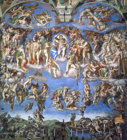 The Last Judgment - Framed Prints by Michelangelo