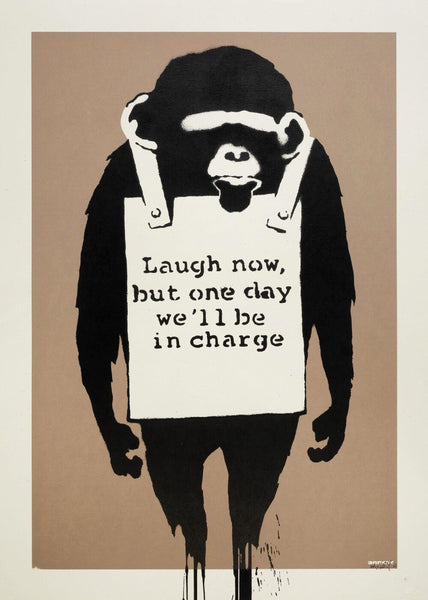 Laugh Now - Banksy - Art Prints