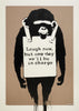 Laugh Now - Banksy - Large Art Prints
