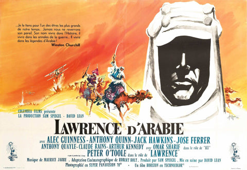 Lawrence Of Arabia - French 1962 Release -  Tallenge Classic Hollywood Movie Poster - Canvas Prints by Tim