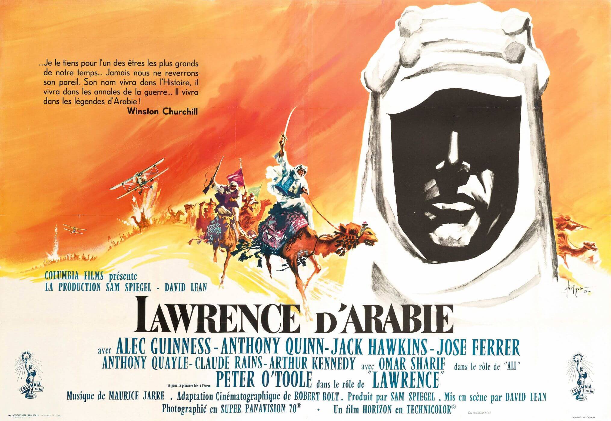 Lawrence Of Arabia French 1962 Release Tallenge Classic Hollywood Movie Poster Large Art Prints