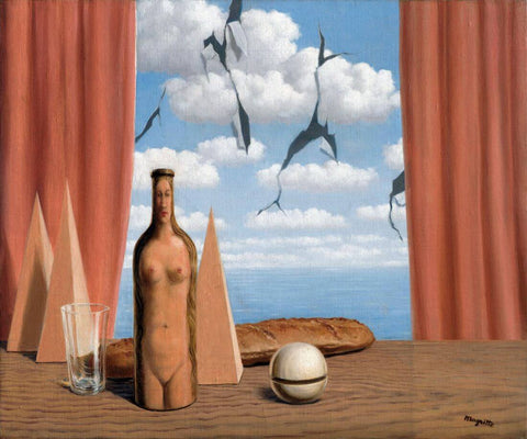 The Poetic World (Le Monde Poétique) – René Magritte Painting – Surrealist Art Painting - Framed Prints
