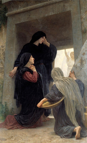 Three Holy Women at the Tomb (Les saintes femmes au tombeau) – Adolphe-William Bouguereau Painting by William-Adolphe Bouguereau