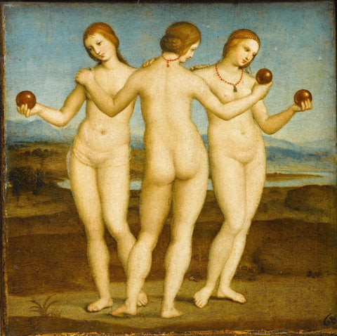 Les Trois Grâces - Large Art Prints by Raphael