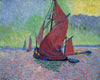Les Voiles rouges - The Red Sails - Framed Prints