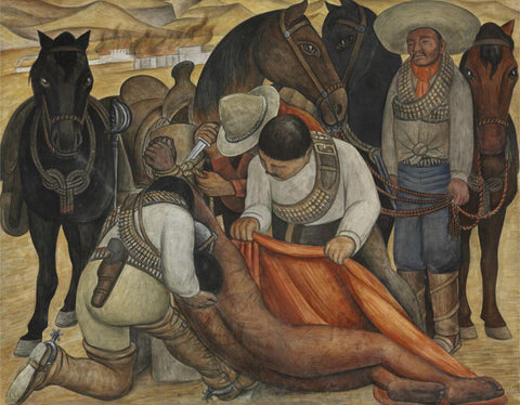 Liberation of the Peon - Diego Rivera - Framed Prints
