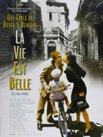 Life Is Beautiful (La Vie Est Belle) - Roberto Benigni - Hollywood Cult Classic Movie Poster - Life Size Posters by Tallenge Store