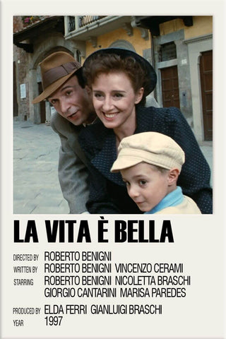 Life Is Beautiful (La Vita E Bella) - Roberto Benigni - Hollywood Cult Classic Movie Poster - Posters by Tallenge Store