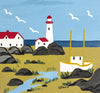 Lighhouse  - Maud Lewis - Canadian Folk Artist Painting - Large Art Prints