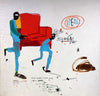 Light Blue Movers - Jean-Michel Basquiat - Abstract Expressionist Painting - Life Size Posters