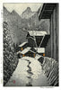 Light in the Evening, Minakami, Gunma (Joshu) - Kasamatsu Shiro - Japanese Woodblock Ukiyo-e Art Print - Life Size Posters