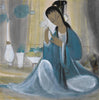 Lady In Blue - Art Prints
