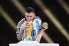 Lionel Messi - Argentina - World Cup 2022 Qatar Golden Ball Winner - Football Sports Poster - Framed Prints