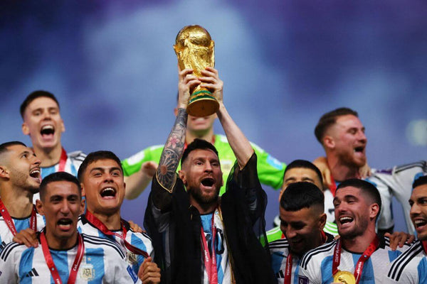 Lionel Messi And Team Argentina - World Cup 2022 Winners - Football Sports Poster - Life Size Posters