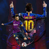 Lionel Messi - Barca - Legend Of Football Poster - Canvas Prints