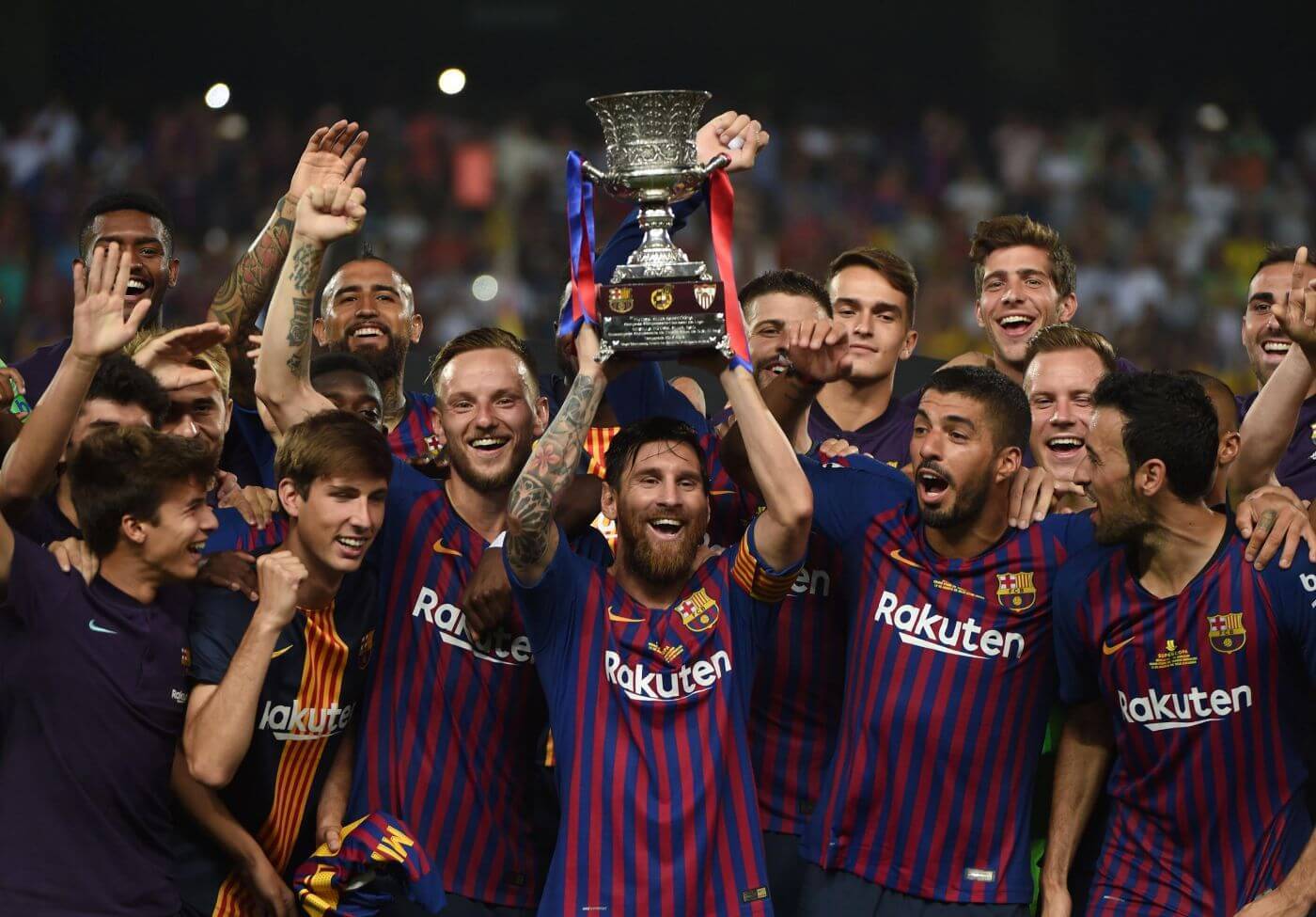 barcelona sur la table champions