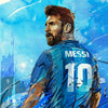 Lionel Messi - Barcelona FC Argentine - Greatest Football Player Poster - Canvas Prints