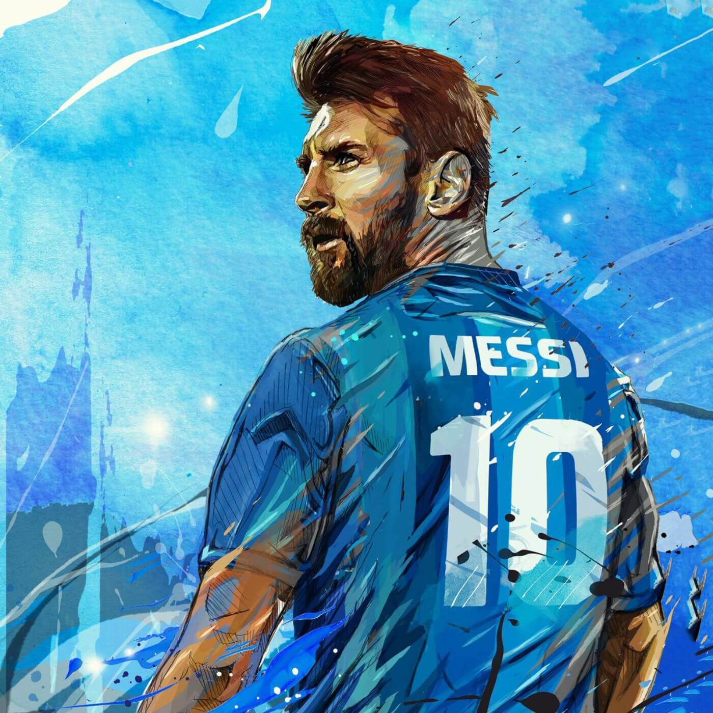 Lionel Messi art Poster by Penta Kros - Pixels