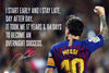 Lionel Messi - Success - Legend Of Football Poster - Framed Prints
