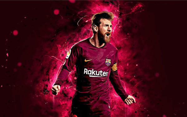Lionel Messi - Legend Of Football Poster - Framed Prints