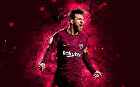 Lionel Messi - Legend Of Football Poster - Canvas Prints