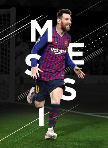 Lionel Messi - Spirit Of Sports - Legend Of Football Poster - Framed Prints
