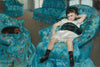 Little Girl In A Blue Armchair - Mary Cassatt - Impressionist Painting - Life Size Posters