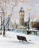 London In Winter - London Photo and Painting Collection - Canvas Prints
