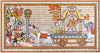 Lord Krishna Gita Upadesh to Arjuna In The Battlefield At Kurukshetra In Mahabharat - Patachitra Painting - Indian Folk Art - Posters