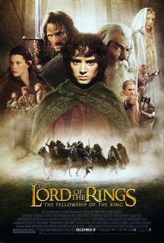 Lord Of The Rings - Fellowship Of The King - Hollywood Movie Poster - Art Prints by Jerry