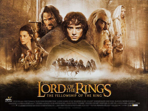 Lord Of The Rings - Fellowship Of The Ring - Hollywood Movie Poster - Large Art Prints by Jerry