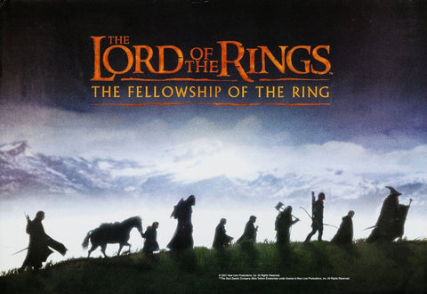 Lord Of The Rings - Fellowship Of The Ring - Hollywood Movie Vintage Poster - Large Art Prints by Jerry
