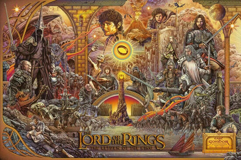 Lord Of The Rings - Return Of The King - Fan Art Poster - Large Art Prints by Jerry