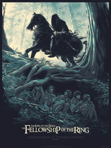 Lord Of The Rings - The Fellowship Of The Ring - Hollywood Movie Graphic Art Poster by Jerry