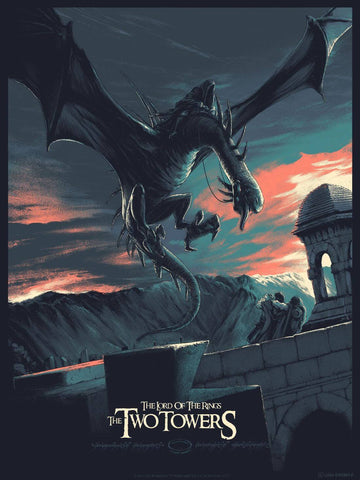 Lord Of The Rings - The Two Towers - Hollywood Movie Graphic Art Poster by Jerry