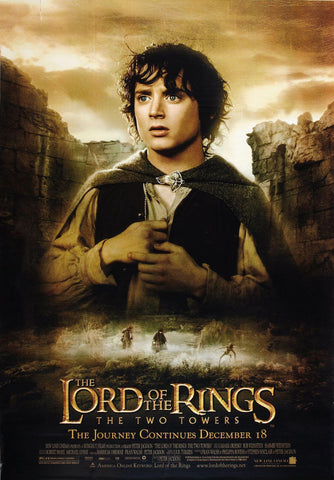 Lord Of The Rings - (Frodo) The Two Towers - Hollywood Movie Poster - Large Art Prints by Jerry