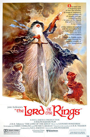 Lord Of The Rings (1978) - Hollywood Classic Movie Poster - Large Art Prints by Jerry