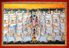 Lord Shrinathji With Cows -  Krishna Pichwai Painting - Framed Prints