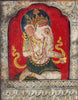 Lord Ganesha - 19 Century Indian Vintage Miniature Painting - Canvas Prints
