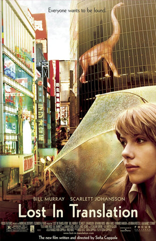 Lost In Translation - Scarlett Johansson and Bill Murray - Hollywood Movie Poster - Canvas Prints