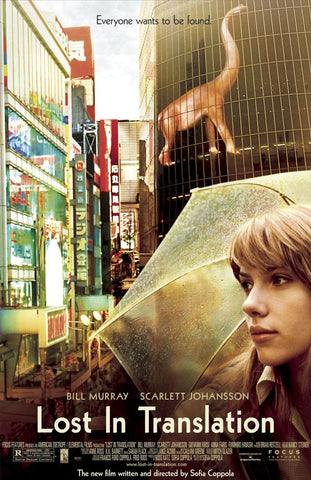 Lost In Translation - Scarlett Johansson and Bill Murray - Hollywood Movie Poster - Framed Prints