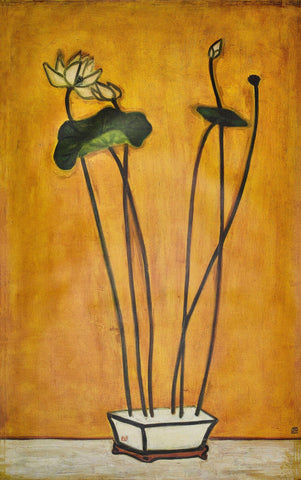 Lotus - Sanyu - Floral Painting - Posters