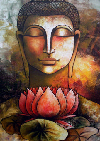 Lotus Buddha - Large Art Prints