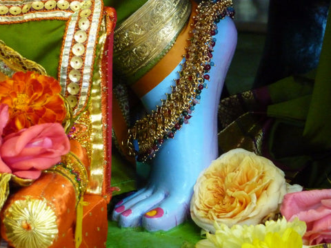 Lotus Feet of Krishna by Raghuraman