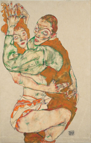 Lovemaking - Egon Schiele by Egon Schiele