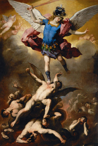 The Fall of The Rebel  Angels - Luca Giordano - Canvas Prints